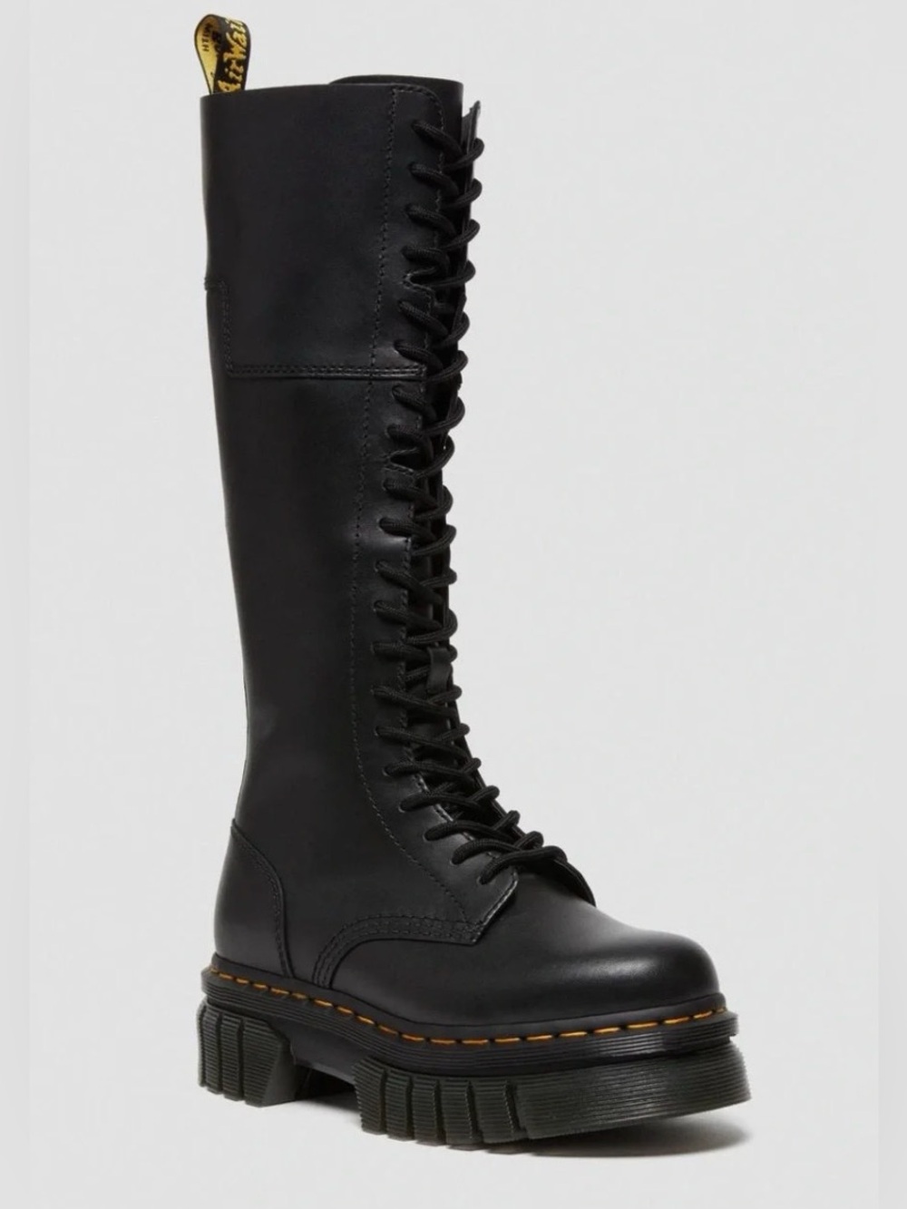 Dr. Martens Audrick 20-Eye Nappa Lux Tall Platform Boots Women’s 7/ EU 38
